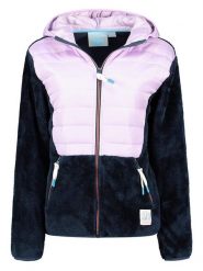 Geographical Norway Kurtka polarowa "Typologie" w kolorze granatowo-lawendowym rozmiar: XXL. Niebieskie kurtki damskie Geographical Norway, xxl, bez wzorów, z polaru, bez kaptura. Za 144.24 zł.