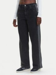 Adidas Jeansy adicolor Denim 3-Stripes JD3109 Czarny Loose Fit. Czarne jeansy damskie Adidas. Za 349.99 zł.