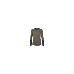 VAUDE damska koszulka z długim rękawem zielona oliwkowa. Niebieskie bluzki damskie Vaude, bez wzorów, bez kołnierzyka, bez ramiączek. Za 560.95 zł.