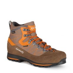 Buty trekkingowe Gore-tex damskie Aku Trekker. Brązowe obuwie trekkingowe damskie Aku, z gore-texu, bez zapięcia. Za 399.00 zł.