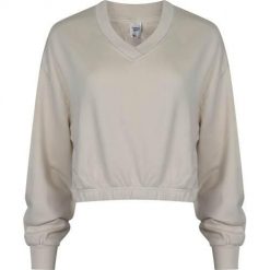 Bluza sportowa damska Reebok HS4737. Białe bluzy damskie Reebok, s, bez wzorów, z bawełny, bez kaptura. Za 172.00 zł.