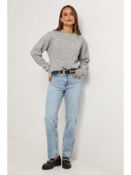 Soft Cashmere Sweter w kolorze szarym rozmiar: 36/38. Szare swetry klasyczne damskie Soft Cashmere, z kaszmiru, bez kołnierzyka. Za 100.99 zł.