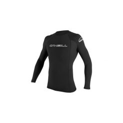 Koszulka ONEILL BASIC SKINS L/S RASH GUARD. Czarne bluzki damskie O'Neill, l, bez wzorów, bez kołnierzyka, bez ramiączek. Za 99.99 zł.