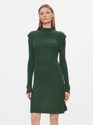 Brave Soul Sukienka dzianinowa LKD-274HARINGTOA Zielony Regular Fit. Zielone sukienki damskie Brave Soul, bez wzorów, z dzianiny, bez ramiączek. Za 169.99 zł.