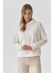 TATUUM Bluza w kolorze białym rozmiar: L. Białe bluzy damskie TATUUM, l, bez wzorów, z kapturem. Za 139.54 zł.