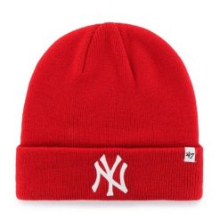 Brand `47 czapka zimowa New York Yankees B-RKN17ACE-RDA czerwony OSFM. Czerwone czapki damskie 47 Brand, na zimę, bez wzorów. Za 109.00 zł.