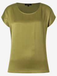 More & More Koszulka w kolorze oliwkowym rozmiar: 34. Zielone bluzki damskie More & More, bez wzorów, z wiskozy, bez kołnierzyka, bez ramiączek. Za 56.99 zł.