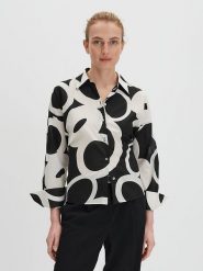 Someday Bluzka w kolorze czarno-białym rozmiar: 36. Białe bluzki damskie someday., bez wzorów, z bawełny, bez kołnierzyka, bez ramiączek. Za 143.99 zł.