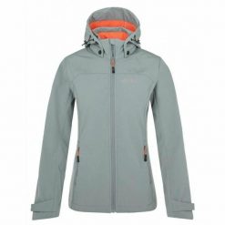 Damska kurtka softshell Kilpi RAVIA-W. Szare kurtki damskie Kilpi, xs, bez wzorów, z softshellu, bez kaptura. Za 318.77 zł.