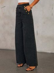 Tazga Dżinsy - Comfort fit - w kolorze czarnym rozmiar: 38. Czarne jeansy damskie Tazga, z podwyższonym stanem. Za 203.93 zł.
