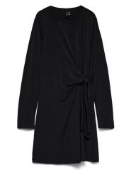 Vero Moda Sukienka w kolorze czarnym rozmiar: XS. Czarne sukienki damskie Vero Moda, bez wzorów, bez ramiączek. Za 129.95 zł.