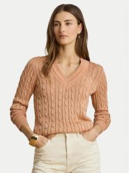 LAUREN RALPH LAUREN Sweter Meren 200888795012 Różowy Regular Fit. Czerwone swetry klasyczne damskie Lauren Ralph Lauren, l, z wiskozy, bez kołnierzyka. Za 949.99 zł.