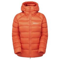 Damska kurtka puchowa Montane WoAnti-Freeze Xt. Brązowe kurtki damskie Montane, bez wzorów, z puchu, bez kaptura. W wyprzedaży za 1,084.00 zł.
