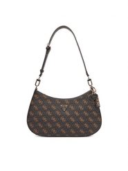 Guess Torebka Noelle II HWQG96 72180 Brązowy. Brązowe torebki klasyczne damskie Guess, ze skóry, bez dodatków. Za 419.99 zł.