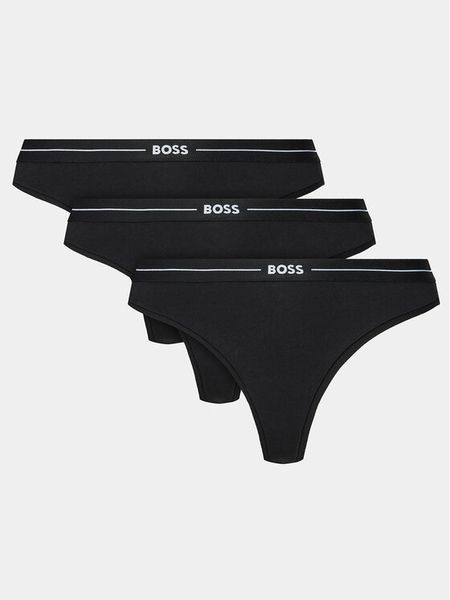 BOSS Komplet stringów 50510030 Czarny. Czarne komplety bielizny Boss, bez wzorów, z bawełny. Za 139.99 zł.