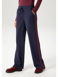 Aniston Spodnie w kolorze granatowym rozmiar: 44. Niebieskie spodnie materiałowe damskie Aniston, bez wzorów, z materiału. Za 78.28 zł.