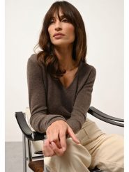 Just Cashmere Kaszmirowy sweter "Joan" w kolorze brązowym rozmiar: XXL. Brązowe swetry klasyczne damskie Just Cashmere, xxl, z kaszmiru, bez kołnierzyka. Za 347.99 zł.