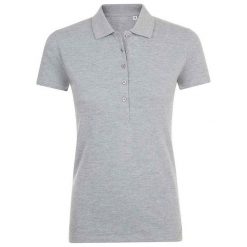 Damska Koszulka Polo Phoenix Melange. Szare koszulki sportowe damskie SOL'S, s, bez wzorów, bez ramiączek. Za 127.99 zł.