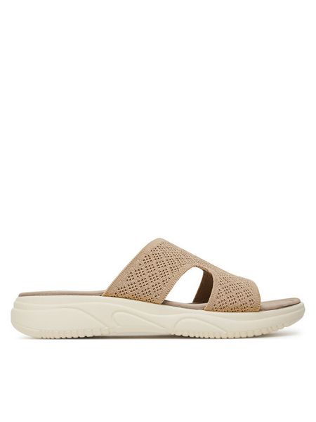 Clara Barson Klapki R25SS02834 Beżowy. Brązowe klapki damskie Clara Barson, bez wzorów, z materiału, bez obcasa, bez zapięcia. Za 119.99 zł.