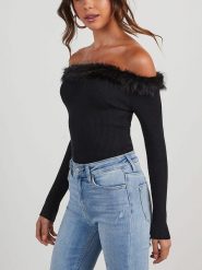 Milan Kiss Sweter w kolorze czarnym rozmiar: XL. Czarne swetry klasyczne damskie Milan Kiss, xl, ze splotem, bez kołnierzyka. Za 110.55 zł.