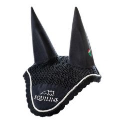 Czapka dla konia z haftem Equiline. Niebieskie czapki damskie EQODE BY EQUILINE, bez wzorów. Za 394.00 zł.