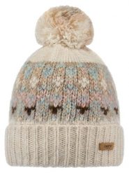 Barts Czapka "Renaa" w kolorze beżowym rozmiar: onesize. Brązowe czapki damskie Barts, z aplikacjami. Za 104.89 zł.