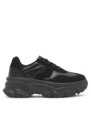 DeeZee Sneakersy Aarna WAG1370802A Czarny. Czarne obuwie sportowe damskie DeeZee, z syntetyku, bez zapięcia. Za 149.99 zł.