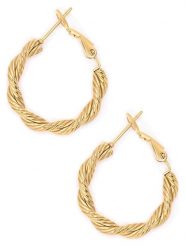 MOODE Kolczyki-kreole "Quitterie" rozmiar: onesize. Żółte kolczyki damskie MOODE, ze stali. Za 39.99 zł.