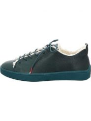 Think! Skórzane sneakersy w kolorze turkusowym rozmiar: 42,5. Niebieskie obuwie sportowe damskie Think!, bez zapięcia. Za 240.43 zł.