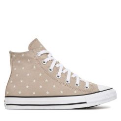 Trampki Converse. Brązowe trampki damskie Converse, bez wzorów, bez zapięcia. Za 379.99 zł.