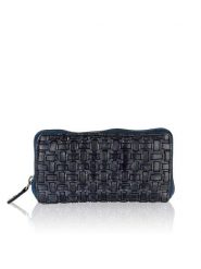 Bellicci Skórzany portfel w kolorze granatowym - 19,5 x 10 x 3 cm rozmiar: onesize. Niebieskie portfele damskie Bellicci, bez wzorów, z materiału. Za 100.99 zł.