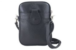Listonoszka etui skórzane Barberini's czarna 887-1. Czarne shopper bag Barberinis, bez wzorów, ze skóry, na ramię, małe, bez dodatków. Za 119.99 zł.