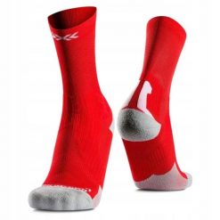 Skarpety unisex X-Socks Bike Perform Crew Rocket Red R110. Czerwone skarpetki damskie X Socks, bez wzorów. Za 120.00 zł.