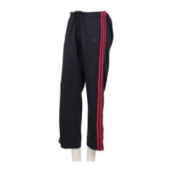 Second life - Spodnie dresowe damskie 3 Stripes czarne - Stan bardzo dobry. Czarne spodnie sportowe damskie Adidas, l, bez wzorów, z dresówki, do biegania. Za 146.96 zł.