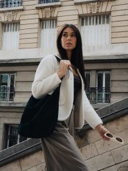 Maison héritage PARIS Skórzany shopper bag "Ori" w kolorze zielonym - 45 x 35 cm rozmiar: onesize. Zielone shopper bag maison héritage PARIS, bez wzorów, z materiału, na ramię, bez dodatków. Za 304.99 zł.