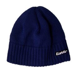 Czapka Eisbar Trop MÜ. Niebieskie czapki damskie Eisbär, na zimę, bez wzorów, z materiału. Za 199.90 zł.