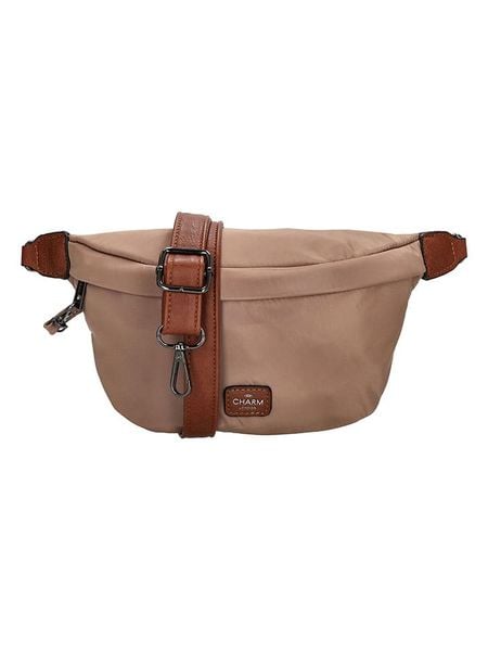 Charm Saszetka w kolorze jasnobrązowym - 22 x 14 x 6 cm rozmiar: onesize. Brązowe nerki i saszetki damskie Charm, bez wzorów, z materiału. Za 117.73 zł.