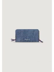 Desigual Portfel 26SAYD05 Niebieski. Niebieskie portfele damskie Desigual, bez wzorów, z materiału. Za 329.99 zł.