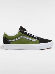 Vans Skórzane sneakersy "Old Skool" w kolorze oliwkowym rozmiar: 40,5. Zielone obuwie sportowe damskie Vans, bez zapięcia. Za 202.50 zł.