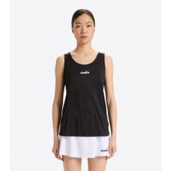 Koszulka tenisowa damska bez rękawów Diadora L.core tank. Białe koszulki sportowe damskie Diadora, l, bez wzorów, bez ramiączek, tenisowe. Za 59.99 zł.