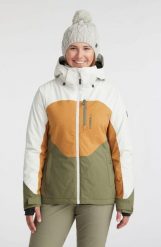 Kurtka zimowa na narty i snowboard damska O'Neill Carbonite 10K/10K. Brązowe kurtki sportowe damskie O'Neill, na lato, m, bez wzorów, z materiału, z kapturem. Za 399.00 zł.