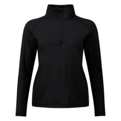 Kurtka narciarska 1/4 Zip damska Rossignol Stretch. Czarne kurtki damskie Rossignol, l, bez wzorów, z polaru, bez kaptura. Za 380.75 zł.
