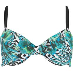 Biustonosz bikini na fiszbinach bonprix zielony z nadrukiem. Zielone bikini bonprix, z nadrukiem. Za 59.99 zł.
