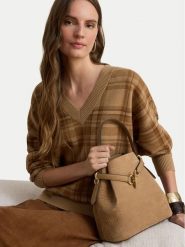 LAUREN RALPH LAUREN Torebka 431P18459001 Brązowy jasny. Brązowe torebki klasyczne damskie Lauren Ralph Lauren, z nubiku, bez dodatków. Za 1,899.00 zł.