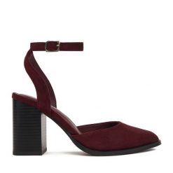 Czółenka JENNY. Czerwone czółenka damskie Jenny, bez wzorów, bez obcasa. Za 139.99 zł.