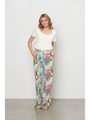&Co Woman Koszulka "Varia" w kolorze kremowym rozmiar: L. Brązowe bluzki damskie &Co Woman, l, bez wzorów, bez kołnierzyka, bez ramiączek. Za 127.35 zł.