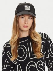 EA7 Emporio Armani Czapka z daszkiem 280044 4F100 00020 Czarny. Czarne czapki z daszkiem damskie EA7 Emporio Armani, bez wzorów, z materiału. Za 159.99 zł.