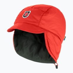 Czapka zimowa Fjällräven Expedition Padded Cap. Czerwone czapki damskie Fjällräven, na zimę, bez wzorów. Za 281.05 zł.