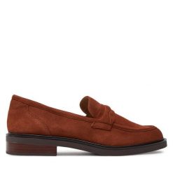Lordsy Caprice. Brązowe półbuty damskie Caprice, bez wzorów, bez obcasa, bez zapięcia. Za 309.99 zł.