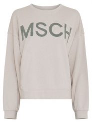 MOSS COPENHAGEN Bluza "Mela Briena" w kolorze beżowym rozmiar: M/L. Brązowe bluzy damskie Moss Copenhagen, l, bez wzorów, z bawełny, bez kaptura. Za 188.40 zł.